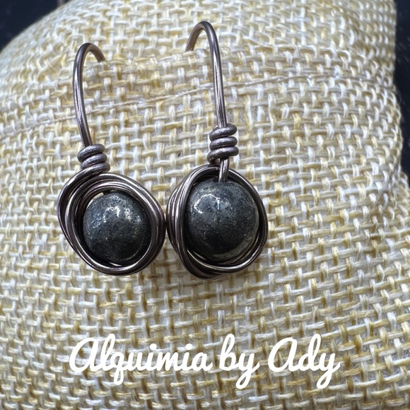 Alquimia pyrite Earrings - Picture 1 of 1